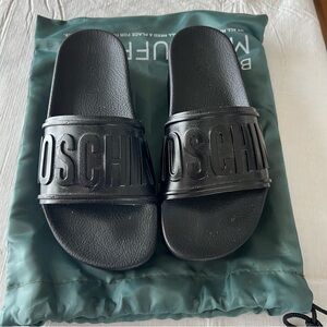 Moschino Black Men's Slides
